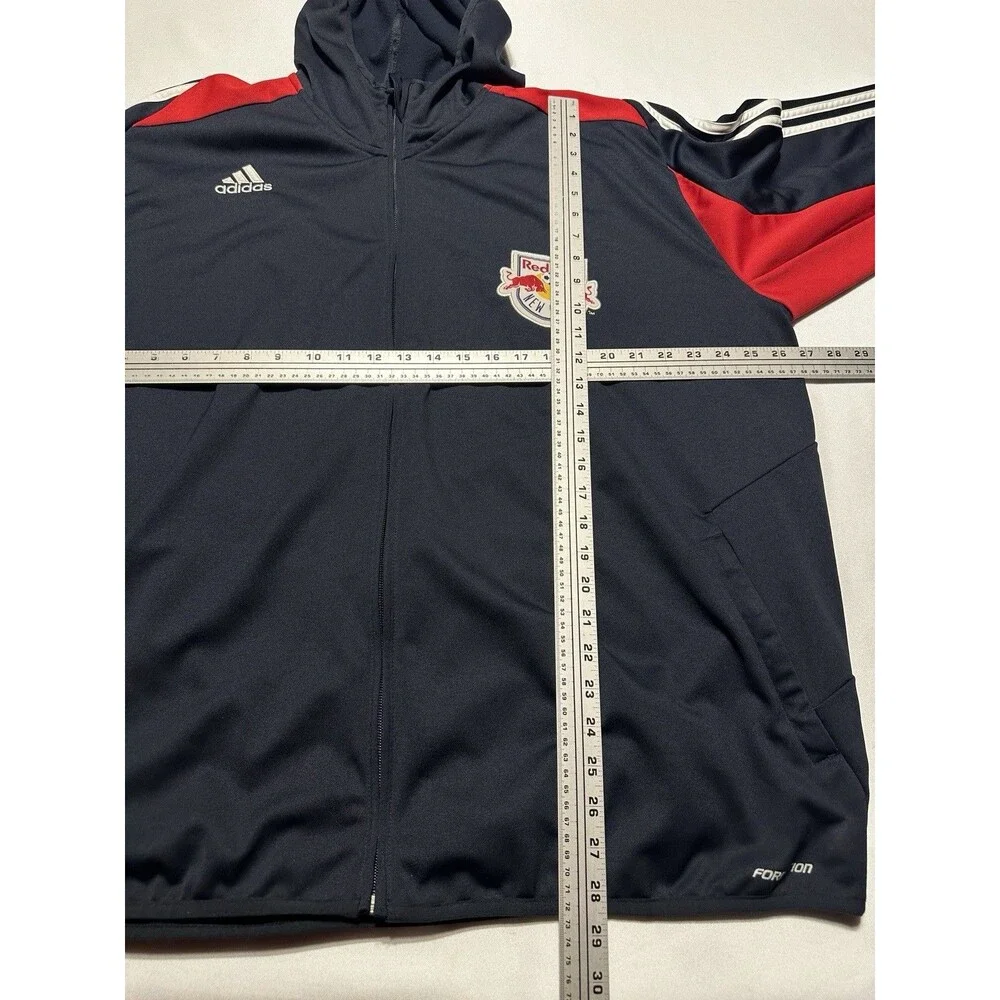Red Bull New York Adidas Formotion Track Jacket Mens Size 2XL XXL Soccer *READ**